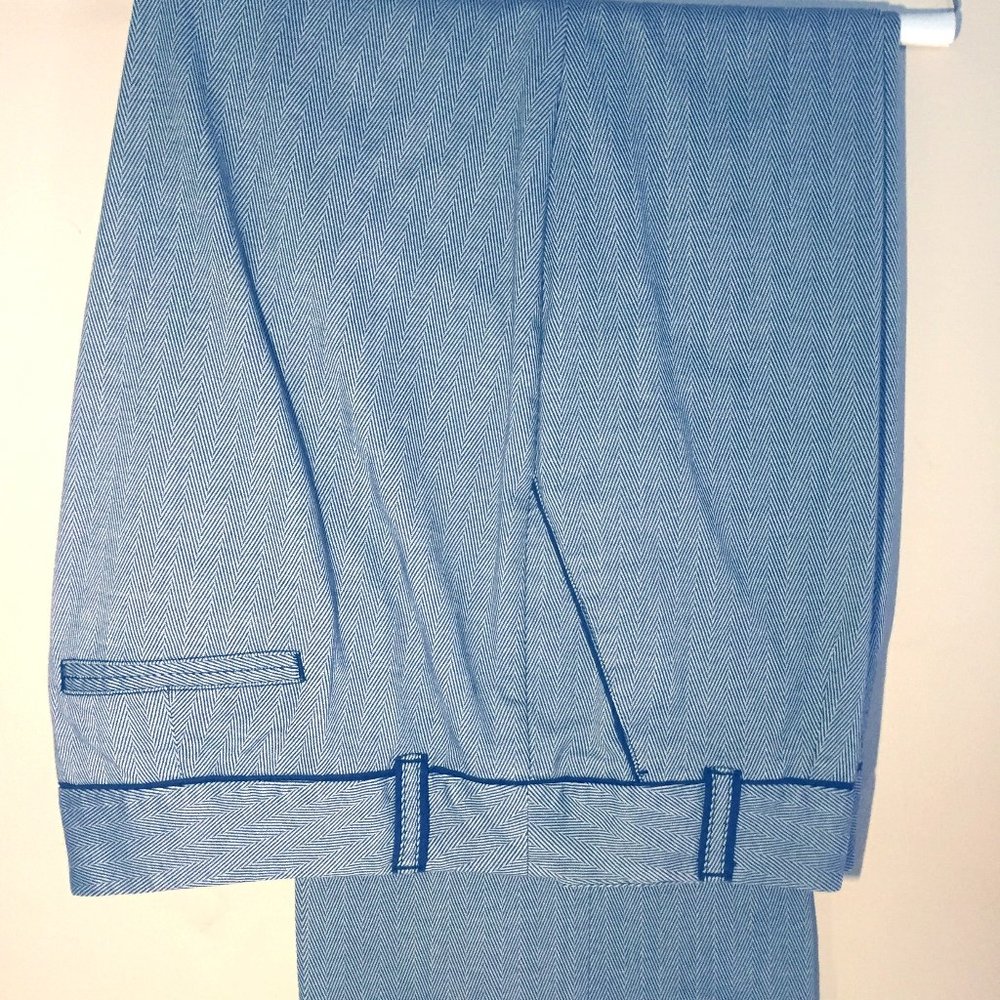 Talbots Navy and White Trousers SZ 16W